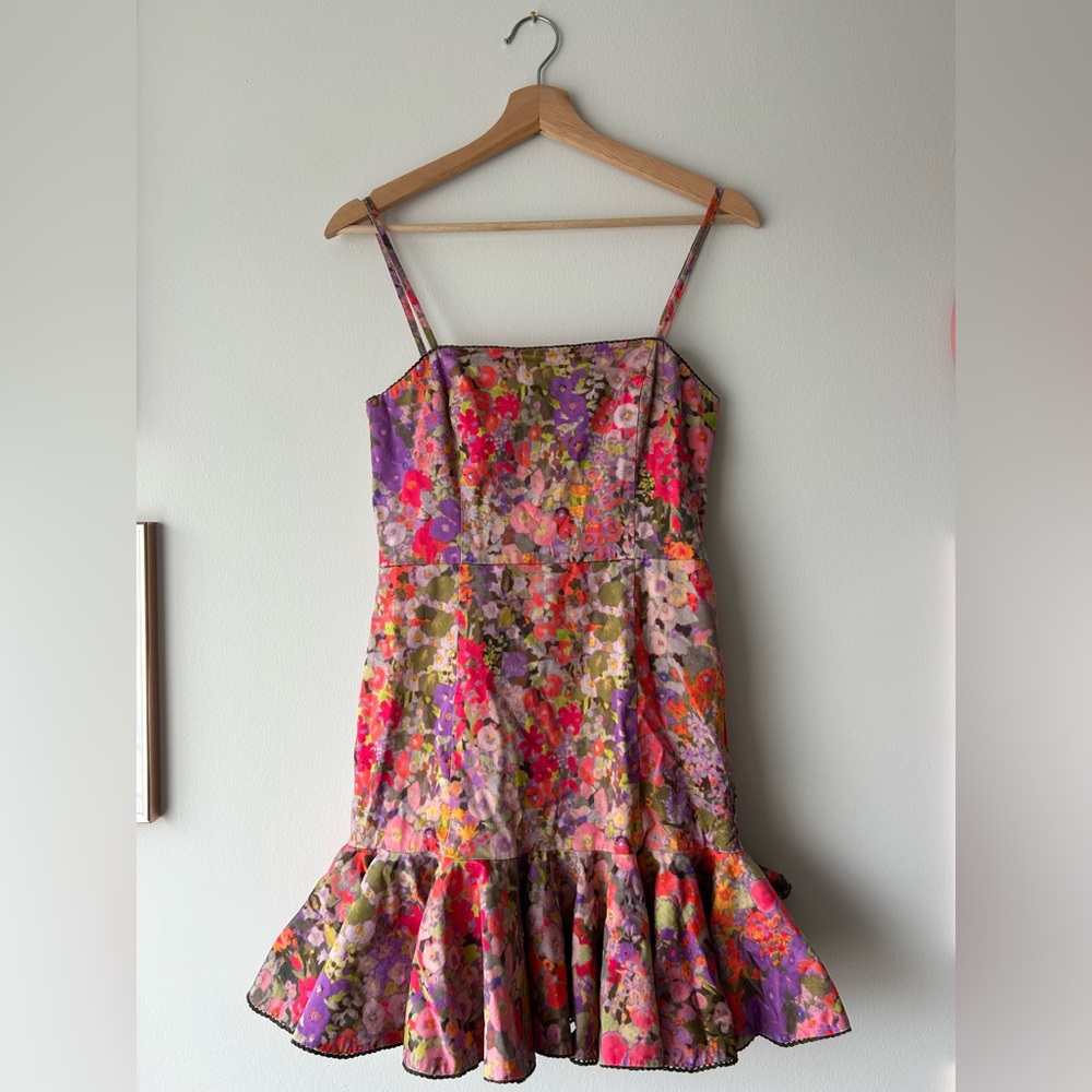 Hutch Mari Ruffle Multicolor Mini Dress